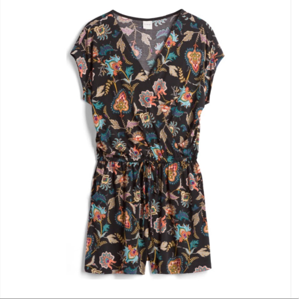 Black Romper with Pockets